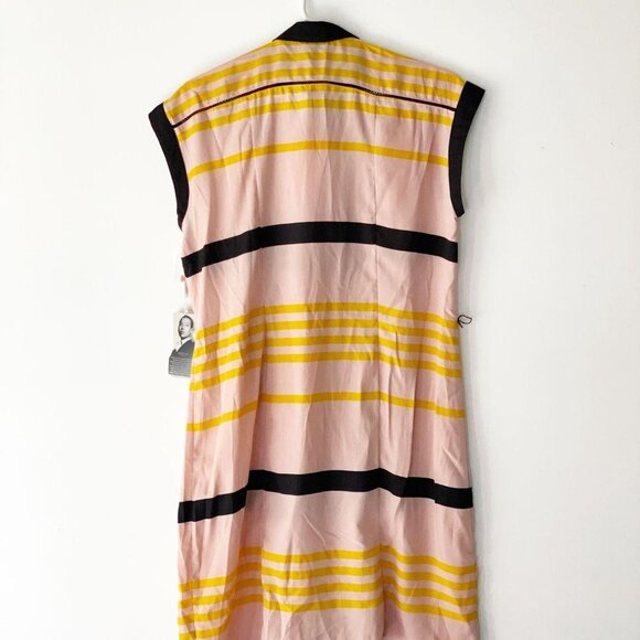 Jason Wu Striped Sleeveless Shift Dress - DOES NOT COME WITH BELT - Picture 3 of 6